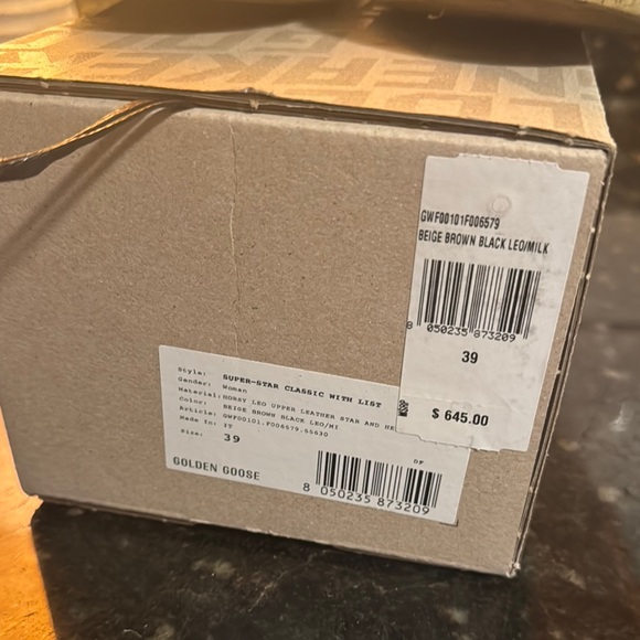 Golden Goose Leopard Print Calf Hair Superstar Sneakers - Picture 8 of 8